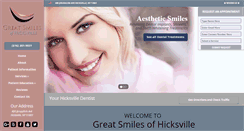 Desktop Screenshot of greatsmilesofhicksville.com